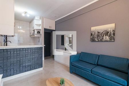 Sala de apartamento para alugar com 1 quarto, 50m² em Bela Vista, São Paulo