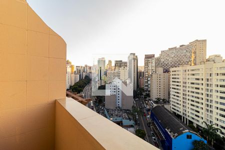 Sacada da Sala de apartamento para alugar com 1 quarto, 50m² em Bela Vista, São Paulo