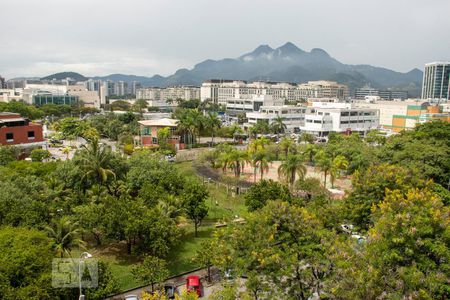Vista da Sala de apartamento para alugar com 1 quarto, 60m² em Barra da Tijuca, Rio de Janeiro
