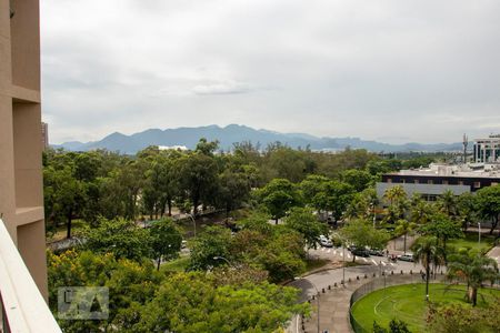 Vista da Sala de apartamento para alugar com 1 quarto, 60m² em Barra da Tijuca, Rio de Janeiro