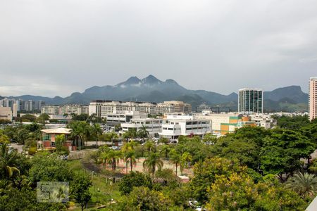 Vista da Sala de apartamento para alugar com 1 quarto, 60m² em Barra da Tijuca, Rio de Janeiro