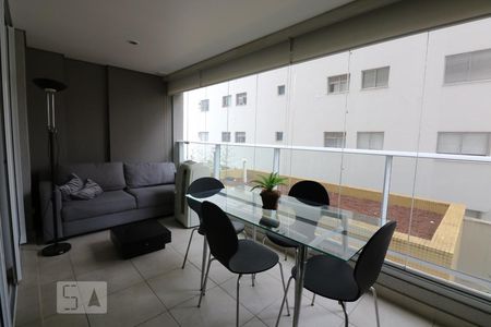 Sala de Estar de apartamento para alugar com 1 quarto, 52m² em Cerqueira César, São Paulo