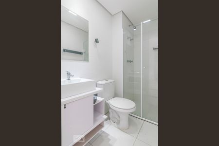 Banheiro de apartamento para alugar com 1 quarto, 40m² em Vila Príncipe de Gales, Santo André