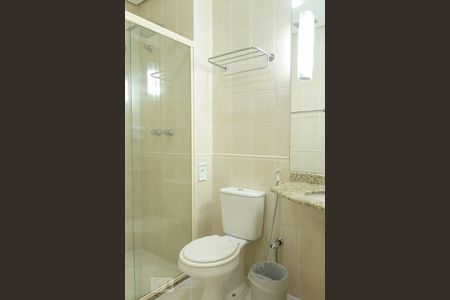 Banheiro de kitnet/studio para alugar com 1 quarto, 18m² em Santa Paula, São Caetano do Sul