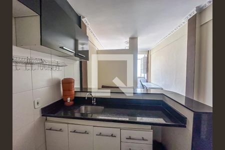 Sala/Cozinha de kitnet/studio para alugar com 1 quarto, 30m² em Glória, Rio de Janeiro