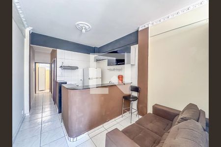 Sala/Cozinha de kitnet/studio para alugar com 1 quarto, 30m² em Glória, Rio de Janeiro
