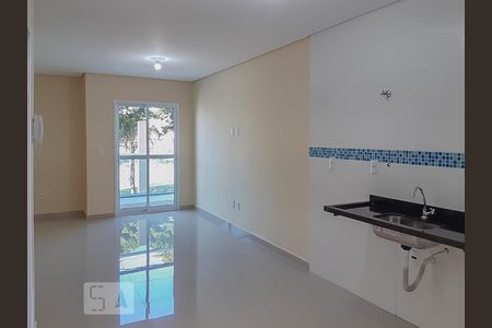 Sala e Cozinha de apartamento para alugar com 2 quartos, 50m² em Vila Alzira, Santo André