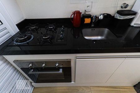 Cozinha de apartamento à venda com 1 quarto, 45m² em Campo Belo, São Paulo
