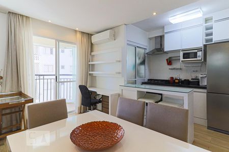 Sala de apartamento à venda com 1 quarto, 45m² em Campo Belo, São Paulo