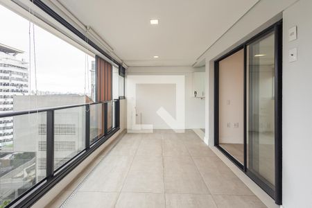 Varanda da Sala de apartamento para alugar com 1 quarto, 73m² em Pinheiros, São Paulo