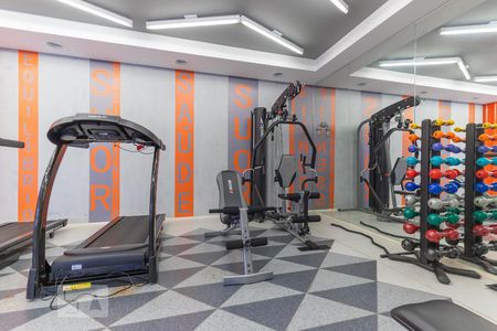 Apartamento para alugar com 44m², 1 quarto e 1 vaga Apartamento para alugar com 44m², 1 quarto e 1 vagaÁrea comum - Academia