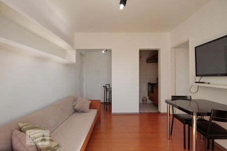 Sala de apartamento para alugar com 1 quarto, 35m² em Morro dos Ingleses, São Paulo