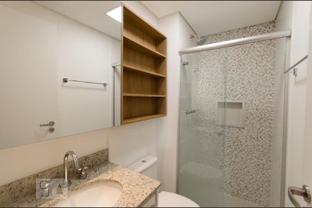 Banheiro de apartamento para alugar com 1 quarto, 37m² em Santa Cecília, São Paulo