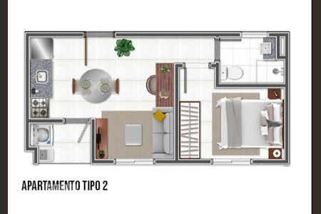 Studio à venda com 30m², 1 quarto e sem vaga
