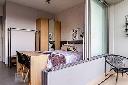 Varanda de kitnet/studio para alugar com 1 quarto, 27m² em Vila Olímpia, São Paulo