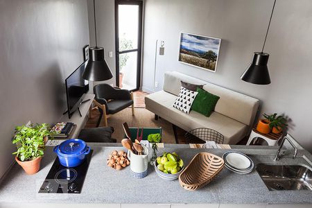 Sala de kitnet/studio para alugar com 1 quarto, 70m² em Vila Nova Conceição, São Paulo
