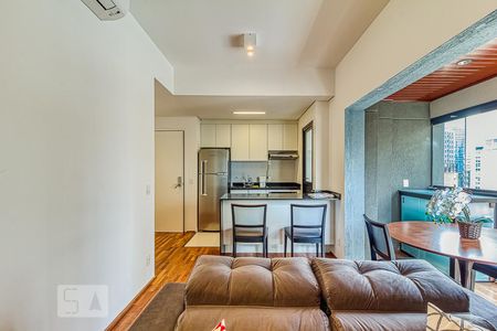 Sala de apartamento para alugar com 1 quarto, 50m² em Jardim Paulistano, São Paulo