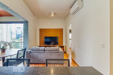 Sala de apartamento para alugar com 1 quarto, 50m² em Jardim Paulistano, São Paulo