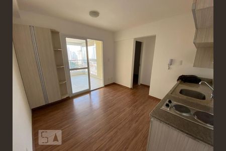 Sala/Cozinha de apartamento para alugar com 1 quarto, 43m² em Barra Funda, São Paulo
