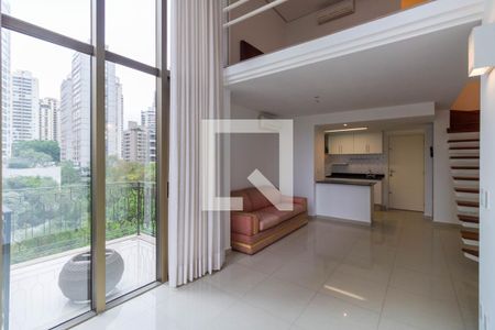 Sala de apartamento para alugar com 1 quarto, 90m² em Jardim Fonte do Morumbi, São Paulo