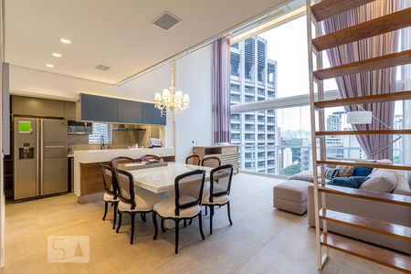 Apartamento para alugar com 110m², 2 quartos e 3 vagasSala