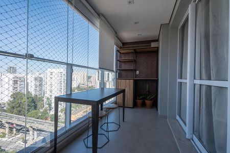 Varanda  de kitnet/studio para alugar com 1 quarto, 42m² em Cidade Monções, São Paulo