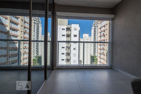 Varanda  de apartamento para alugar com 1 quarto, 35m² em Campo Belo, São Paulo