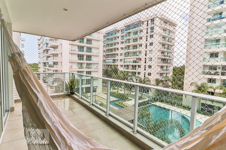 Varanda da Sala de apartamento à venda com 2 quartos, 78m² em Barra da Tijuca, Rio de Janeiro