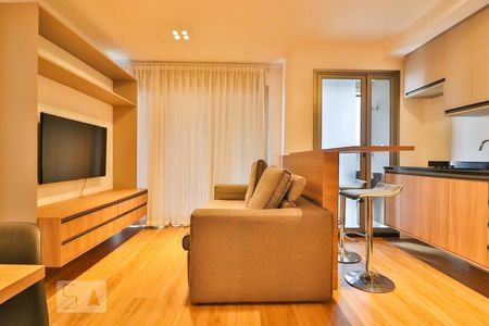 Sala de apartamento para alugar com 1 quarto, 44m² em Pinheiros, São Paulo