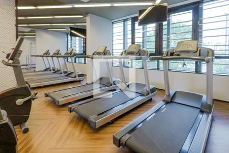 Studio para alugar com 31m², 1 quarto e sem vaga Studio para alugar com 31m², 1 quarto e sem vagaacademia