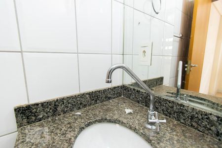 Pia do Banheiro de kitnet/studio para alugar com 1 quarto, 28m² em Norte (águas Claras), Brasília