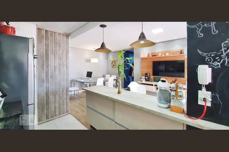 Cozinha, Sala de Jantar e Sala de Estar de apartamento para alugar com 3 quartos, 90m² em Vila Apiaí, Santo André