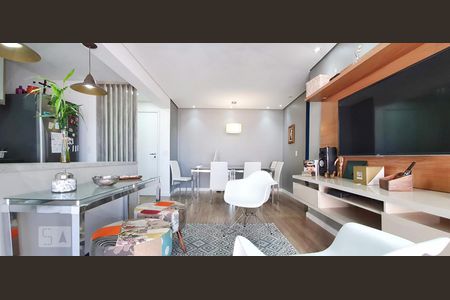 Sala de Jantar .Estar e Cozinha de apartamento para alugar com 3 quartos, 90m² em Vila Apiaí, Santo André