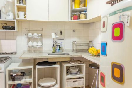 Cozinha de apartamento à venda com 1 quarto, 53m² em Jardim Parque Morumbi, São Paulo