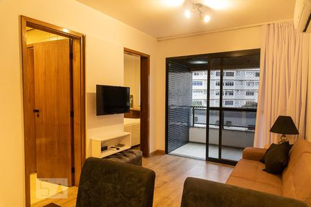 Sala de apartamento para alugar com 1 quarto, 46m² em Bela Vista, São Paulo