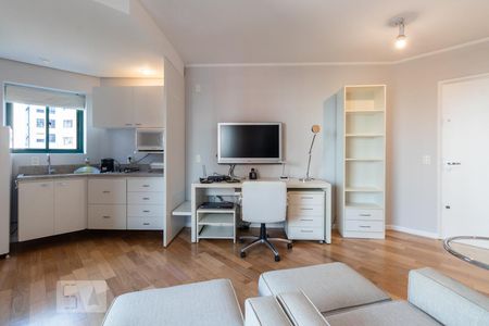 Sala de kitnet/studio para alugar com 1 quarto, 45m² em Itaim Bibi, São Paulo