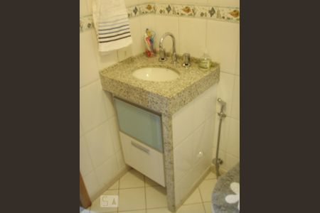 Banheiro da Suíte de apartamento à venda com 1 quarto, 45m² em Maracanã, Rio de Janeiro