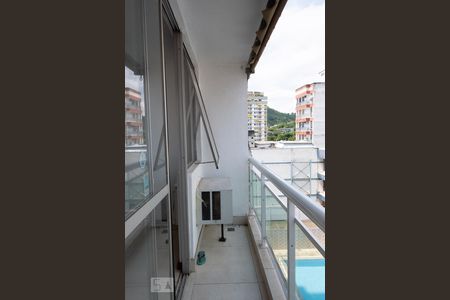 Varanda da Sala de apartamento para alugar com 1 quarto, 70m² em Rio Comprido, Rio de Janeiro
