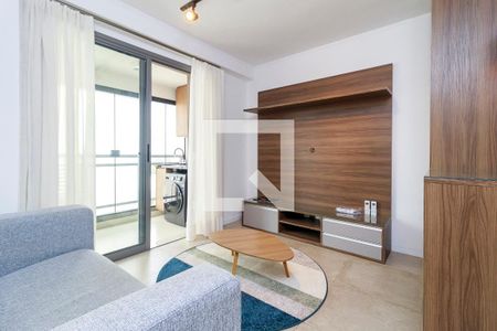Sala de apartamento para alugar com 1 quarto, 36m² em Cidade Monções, São Paulo
