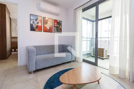 Sala de apartamento para alugar com 1 quarto, 36m² em Cidade Monções, São Paulo