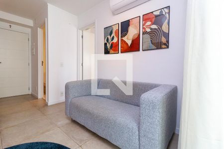 Sala de apartamento para alugar com 1 quarto, 36m² em Cidade Monções, São Paulo