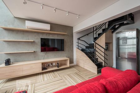 Sala de apartamento para alugar com 2 quartos, 85m² em Vila Cordeiro, São Paulo