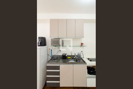 Cozinha de apartamento para alugar com 1 quarto, 26m² em Mirandópolis, São Paulo