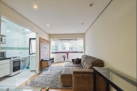 Sala de Estar de apartamento para alugar com 2 quartos, 79m² em Brooklin Paulista, São Paulo