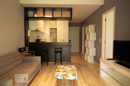 Sala de apartamento para alugar com 1 quarto, 62m² em Itaim Bibi, São Paulo