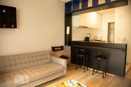 Sala de apartamento para alugar com 1 quarto, 62m² em Itaim Bibi, São Paulo