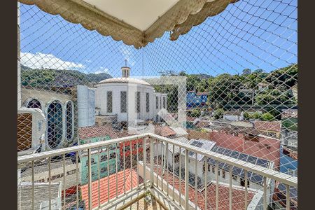 Varanda da Sala de apartamento à venda com 3 quartos, 80m² em Cosme Velho, Rio de Janeiro