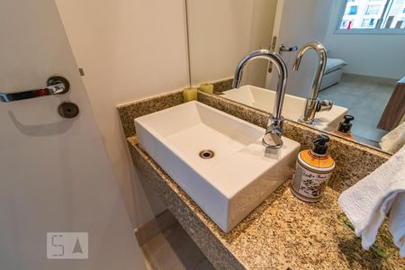 Detalhe do Lavabo de apartamento para alugar com 2 quartos, 110m² em Alphaville, Santana de Parnaíba