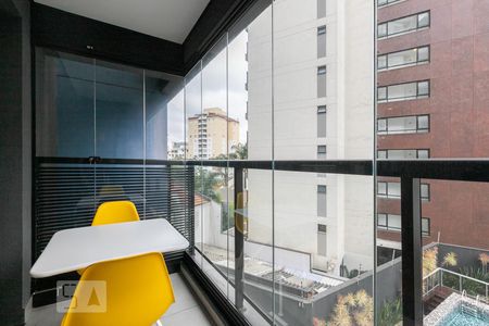 Varanda de kitnet/studio para alugar com 1 quarto, 24m² em Vila Olímpia, São Paulo