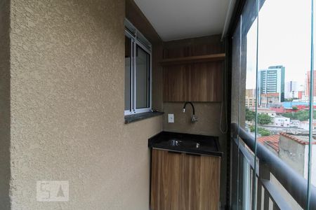 Varanda da Sala de kitnet/studio à venda com 1 quarto, 33m² em Sé, São Paulo